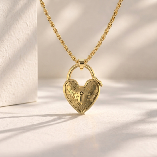 Heart Lock Pendant