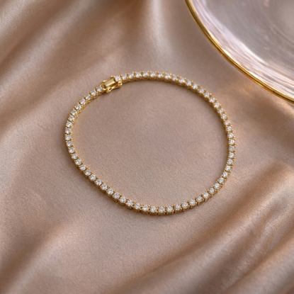 Diamond Gold Tennis Bracelet